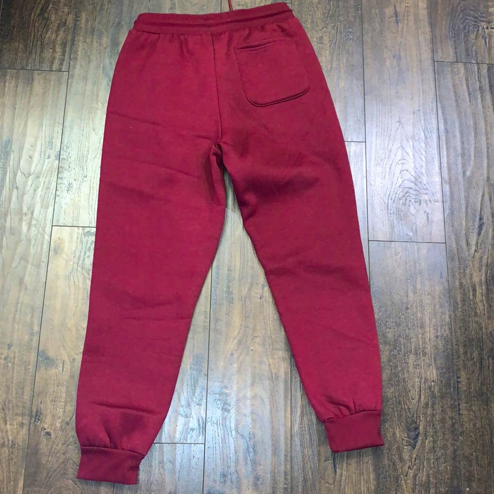 Burgundy Joggers - Picture 2 of 3